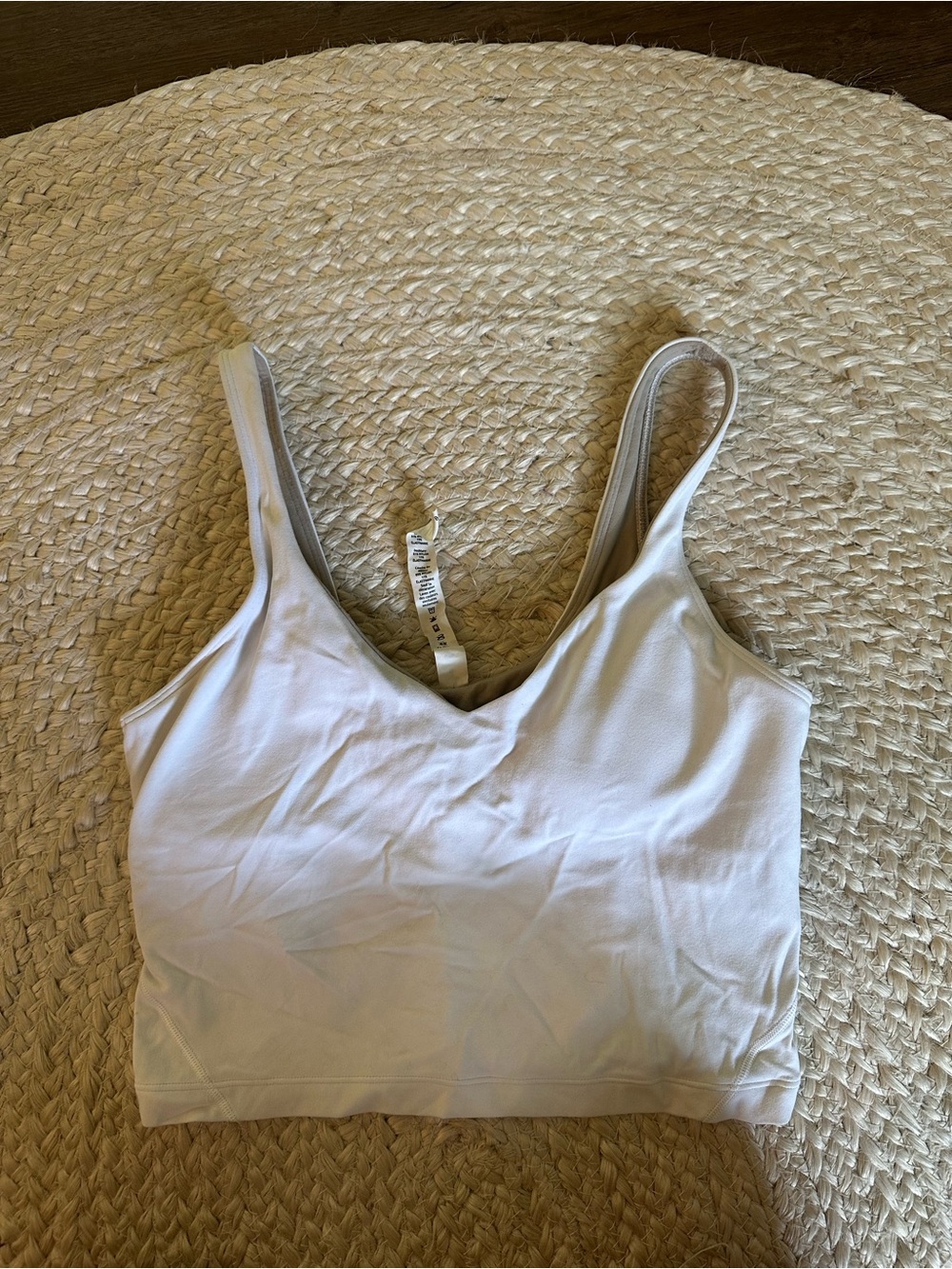 lululemon athletica White Seamless Light Support Bralette - Picture 1 of 3